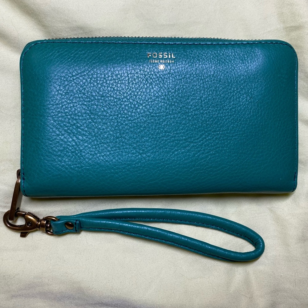 Fossil Sydney Zip Phone Malachite